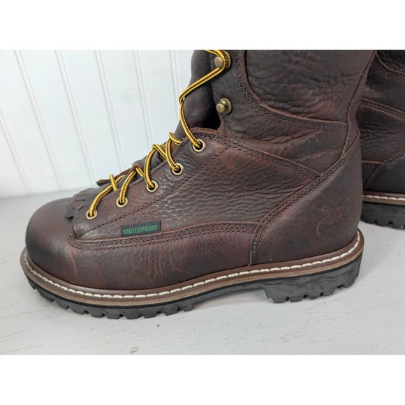 Georgia Men\'s Boots G103 Steel Toe Logger Work Lace-To-Toe Waterproof 8.5M‎ NOB main image 6